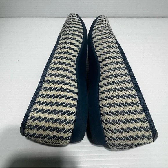 Vivaia Margot Light Blue Square Toes Knit Flats Size 37.5 - Picture 10 of 12